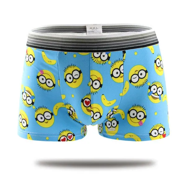 19 colors fashion design cotton Cartoon cuecas boxer men high quality fancy patterned mens underwear boxers men shorts Panties