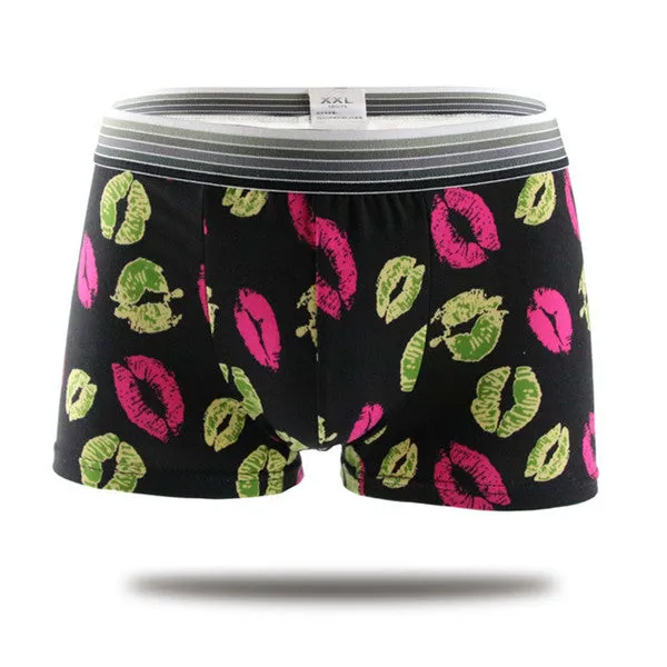 19 colors fashion design cotton Cartoon cuecas boxer men high quality fancy patterned mens underwear boxers men shorts Panties