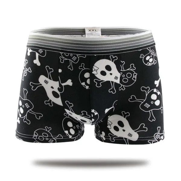 19 colors fashion design cotton Cartoon cuecas boxer men high quality fancy patterned mens underwear boxers men shorts Panties