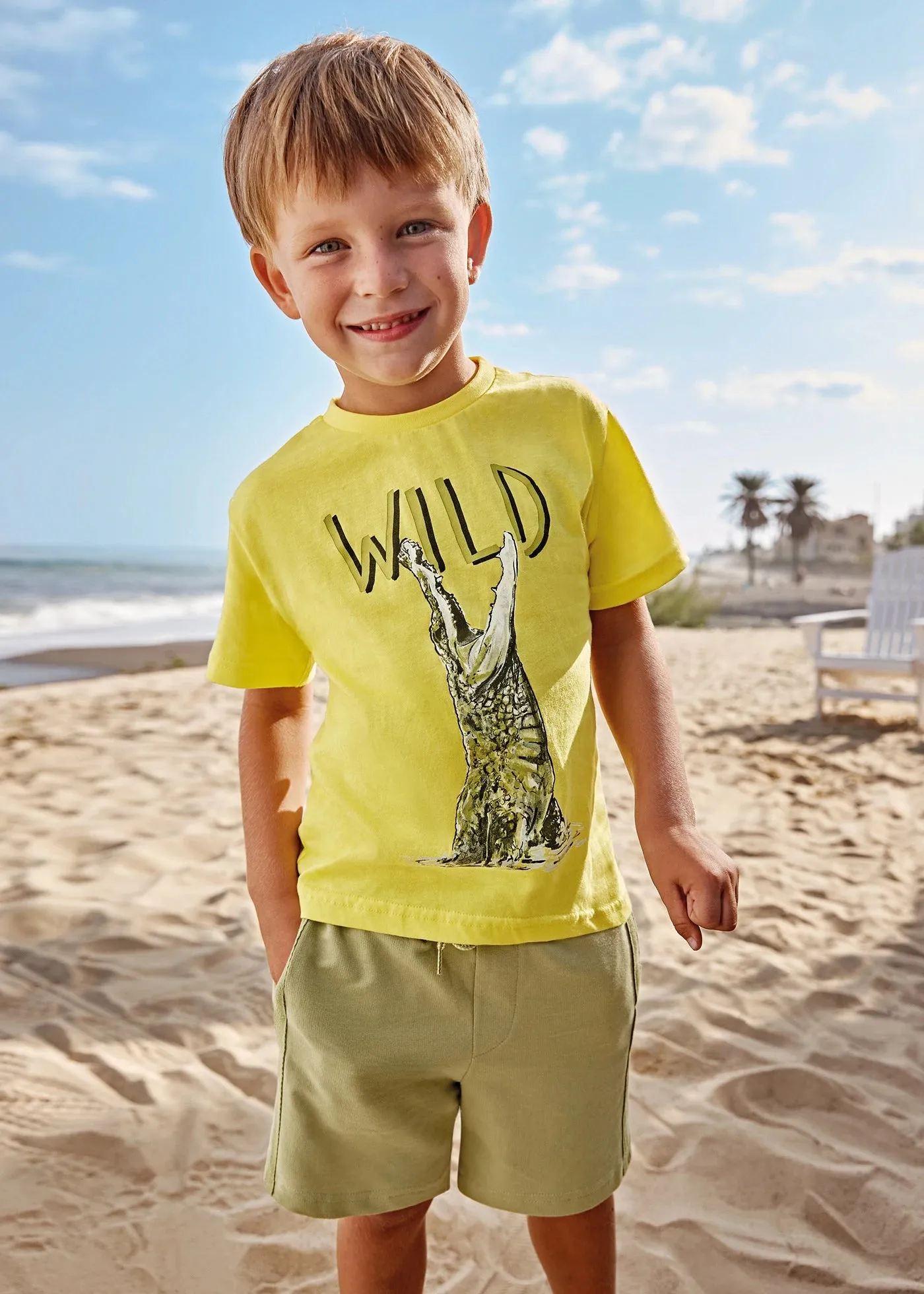 2-Piece Sustainable Cotton Set Printed Motif Boy