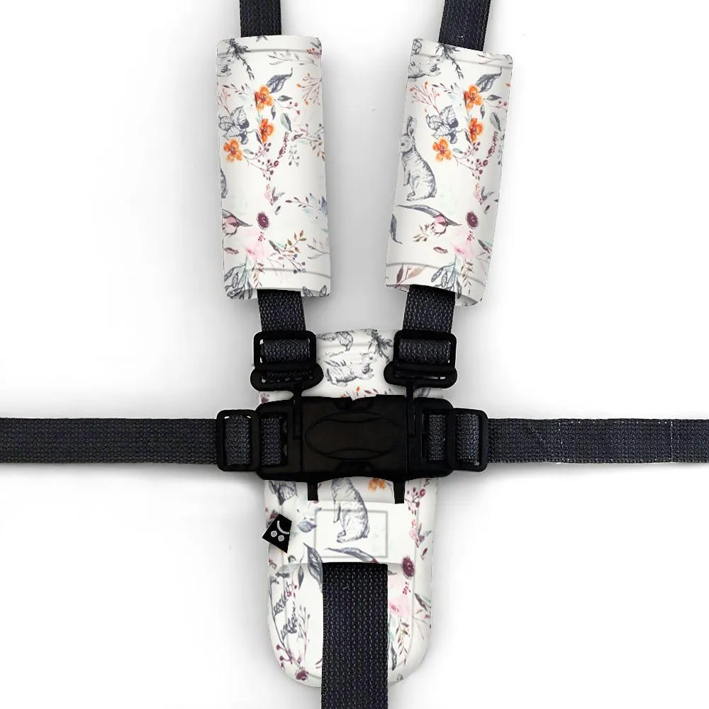 3 Piece Pram Accessories Set - Enchanted Bunnies