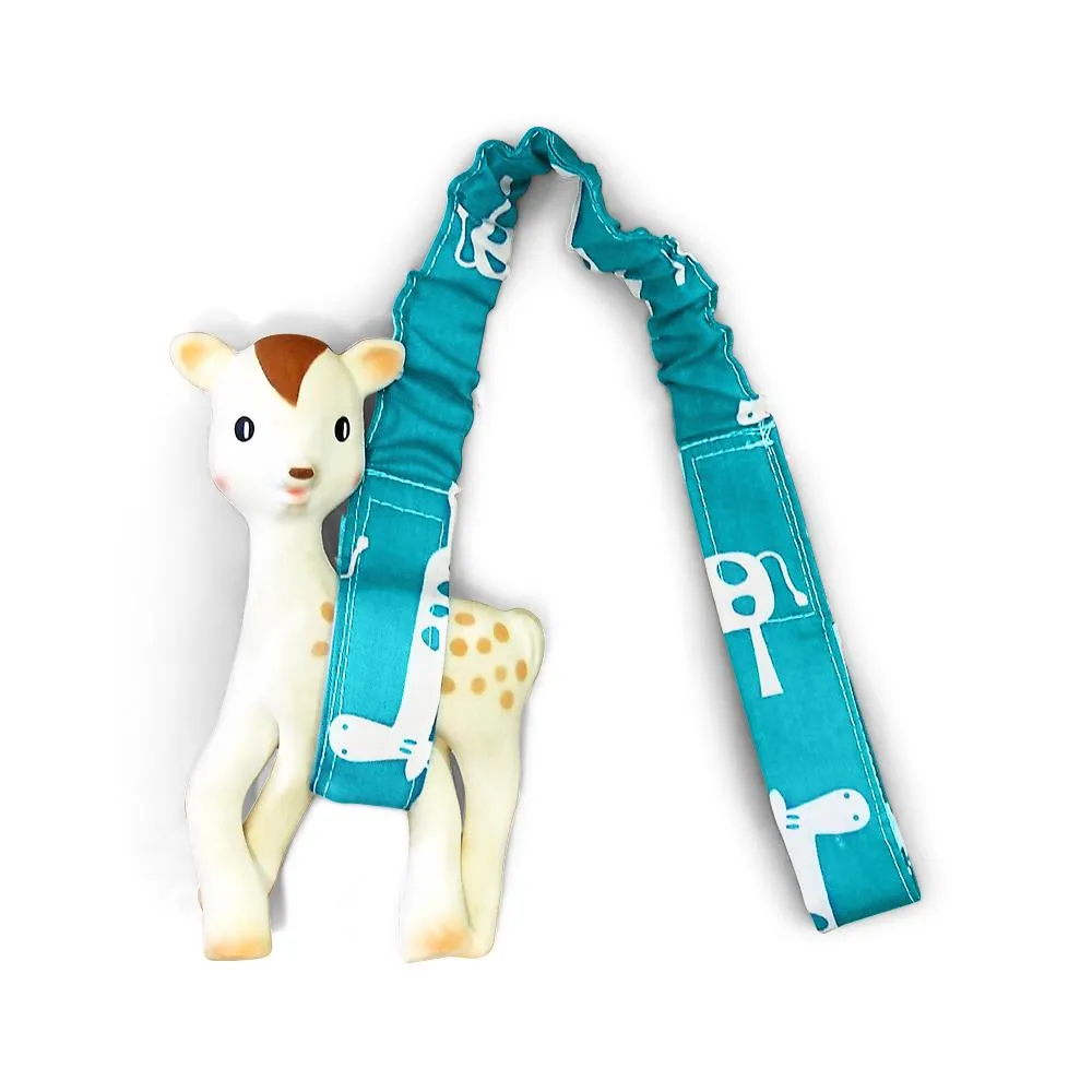 3 Piece Pram Liner Set - Teal Giraffe