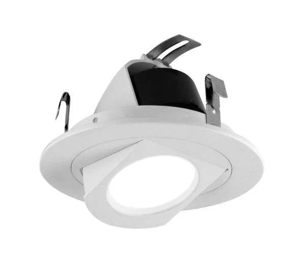 4 in. White LED Recessed Retrofit Adjustable Retractable Downlight, 3000K