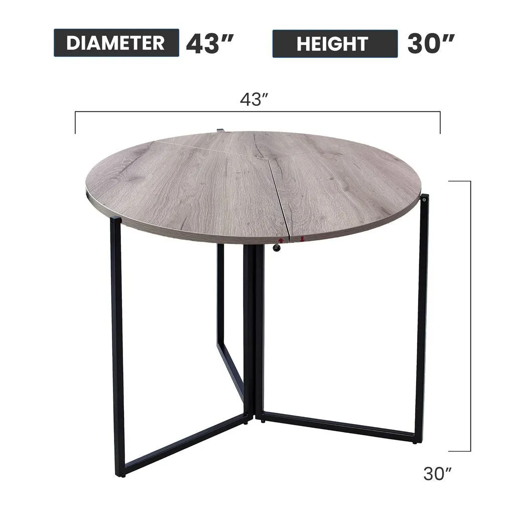 43" Folding Table Multi-Use in Natural