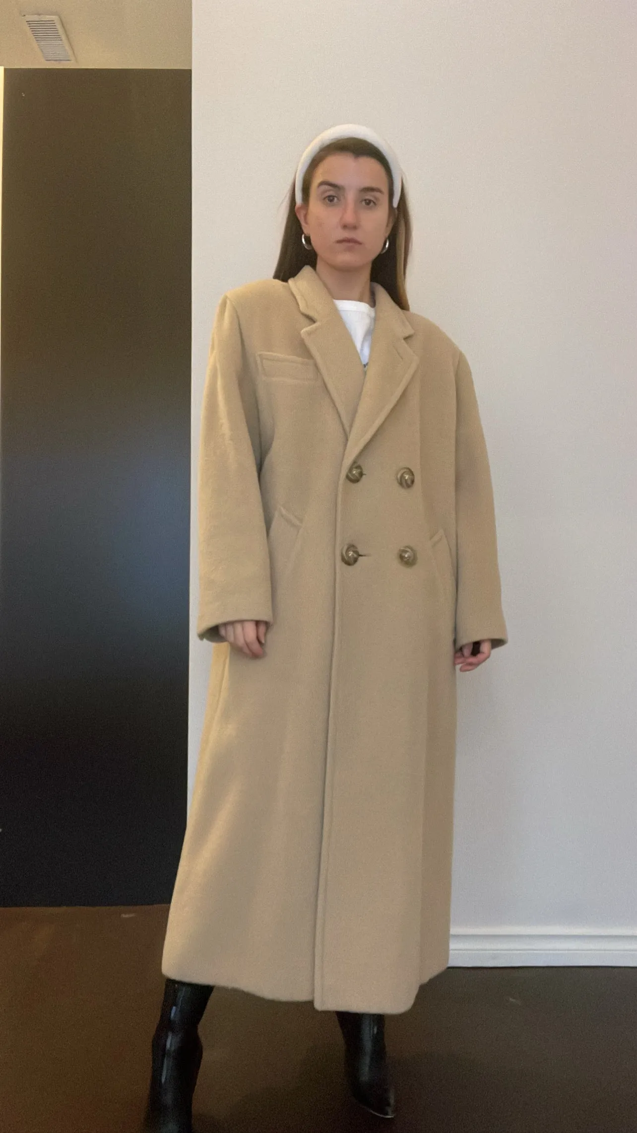 80s Irving Samuel Alpaca Overcoat