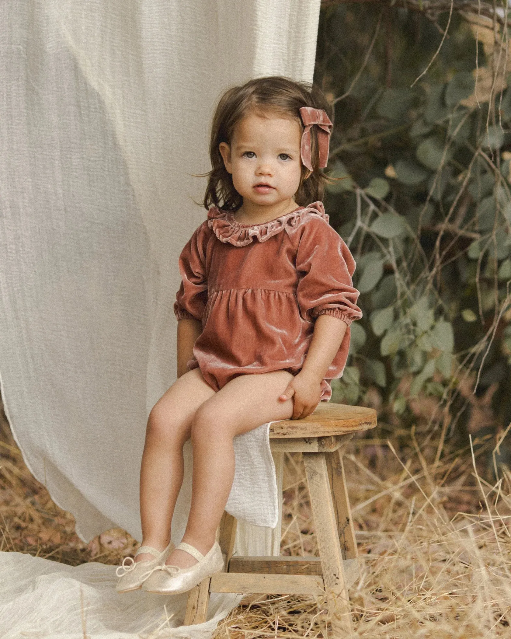 Adeline Romper - Poppy *ONE LEFT - 3m*