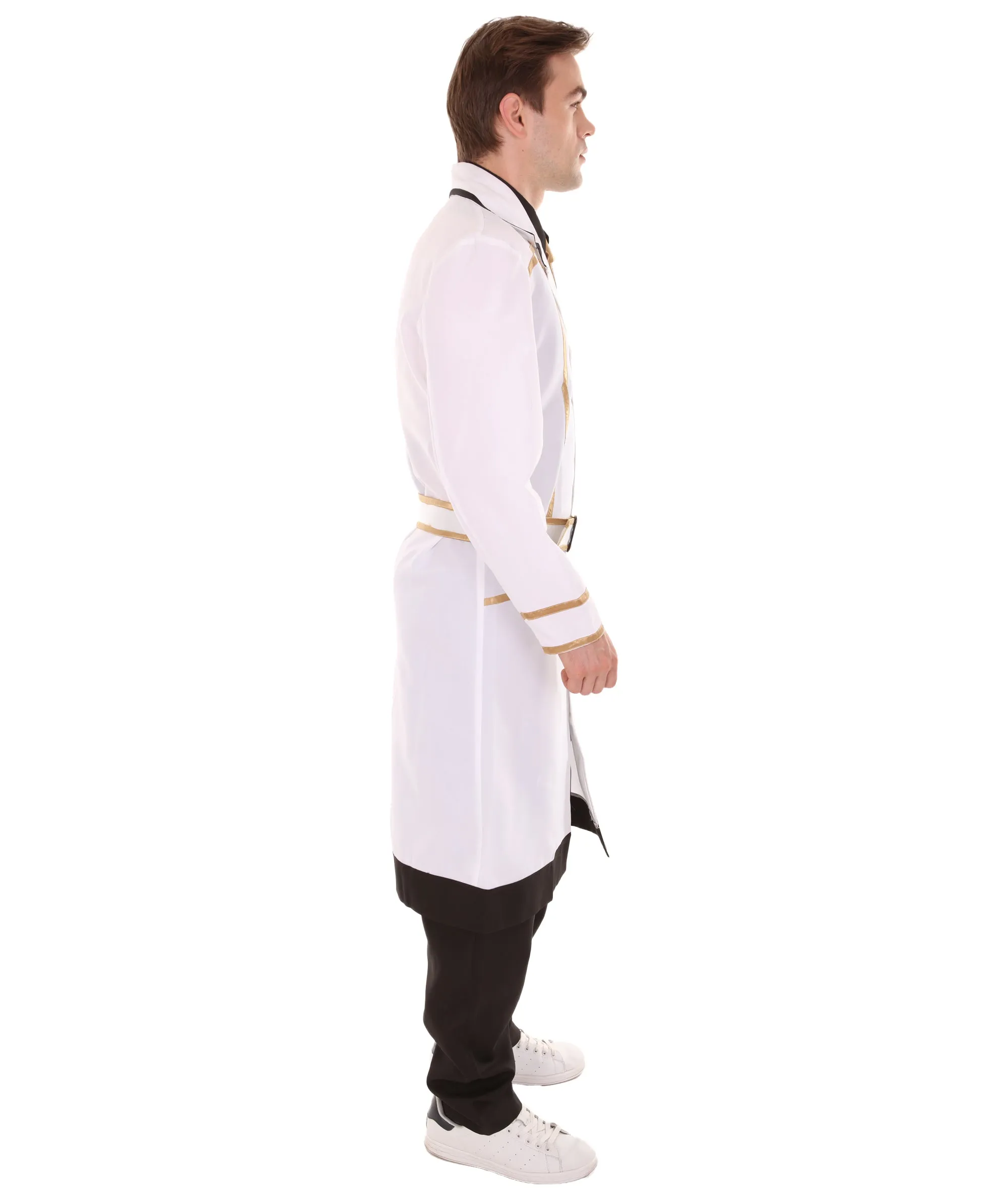 Adult Men's Kaneki Ken Tokyo Ghoul:Re Uniform Outfit Costume | White & Black Cosplay Costume