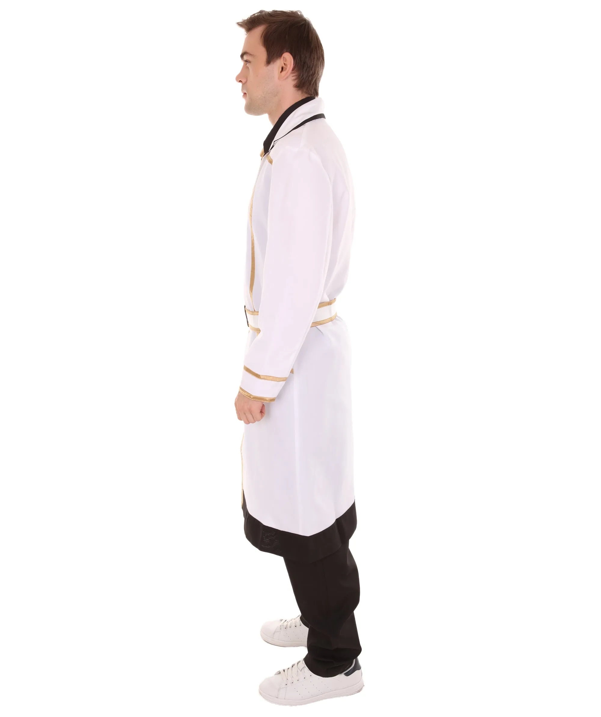 Adult Men's Kaneki Ken Tokyo Ghoul:Re Uniform Outfit Costume | White & Black Cosplay Costume