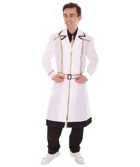 Adult Men's Kaneki Ken Tokyo Ghoul:Re Uniform Outfit Costume | White & Black Cosplay Costume