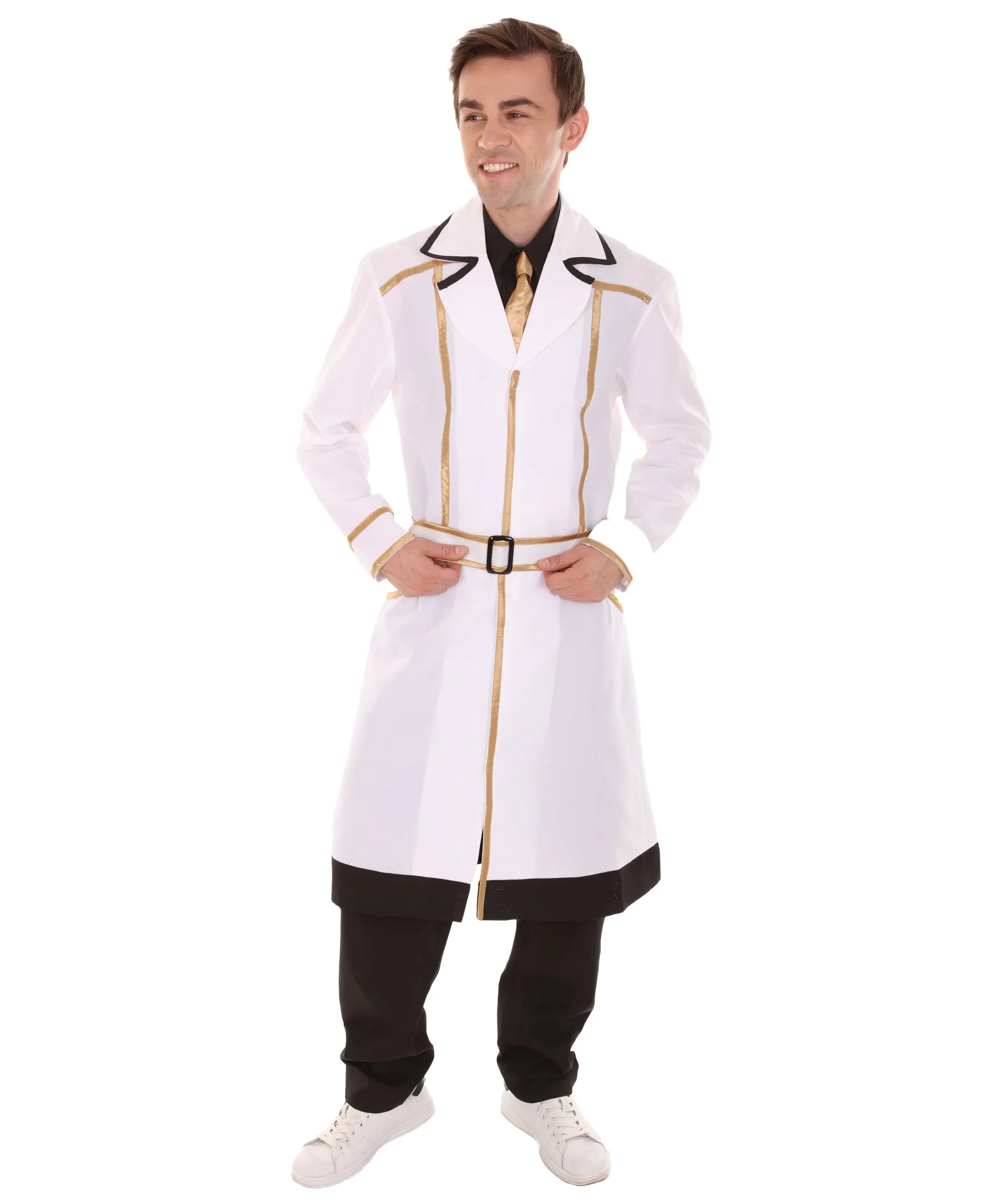 Adult Men's Kaneki Ken Tokyo Ghoul:Re Uniform Outfit Costume | White & Black Cosplay Costume