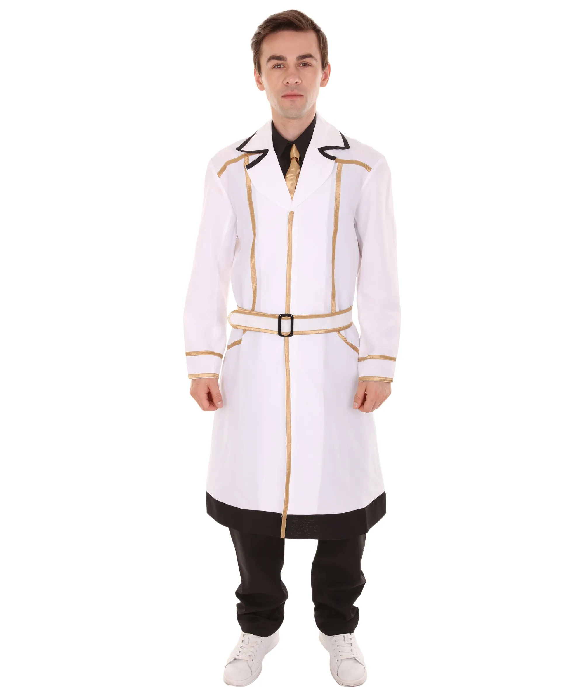 Adult Men's Kaneki Ken Tokyo Ghoul:Re Uniform Outfit Costume | White & Black Cosplay Costume