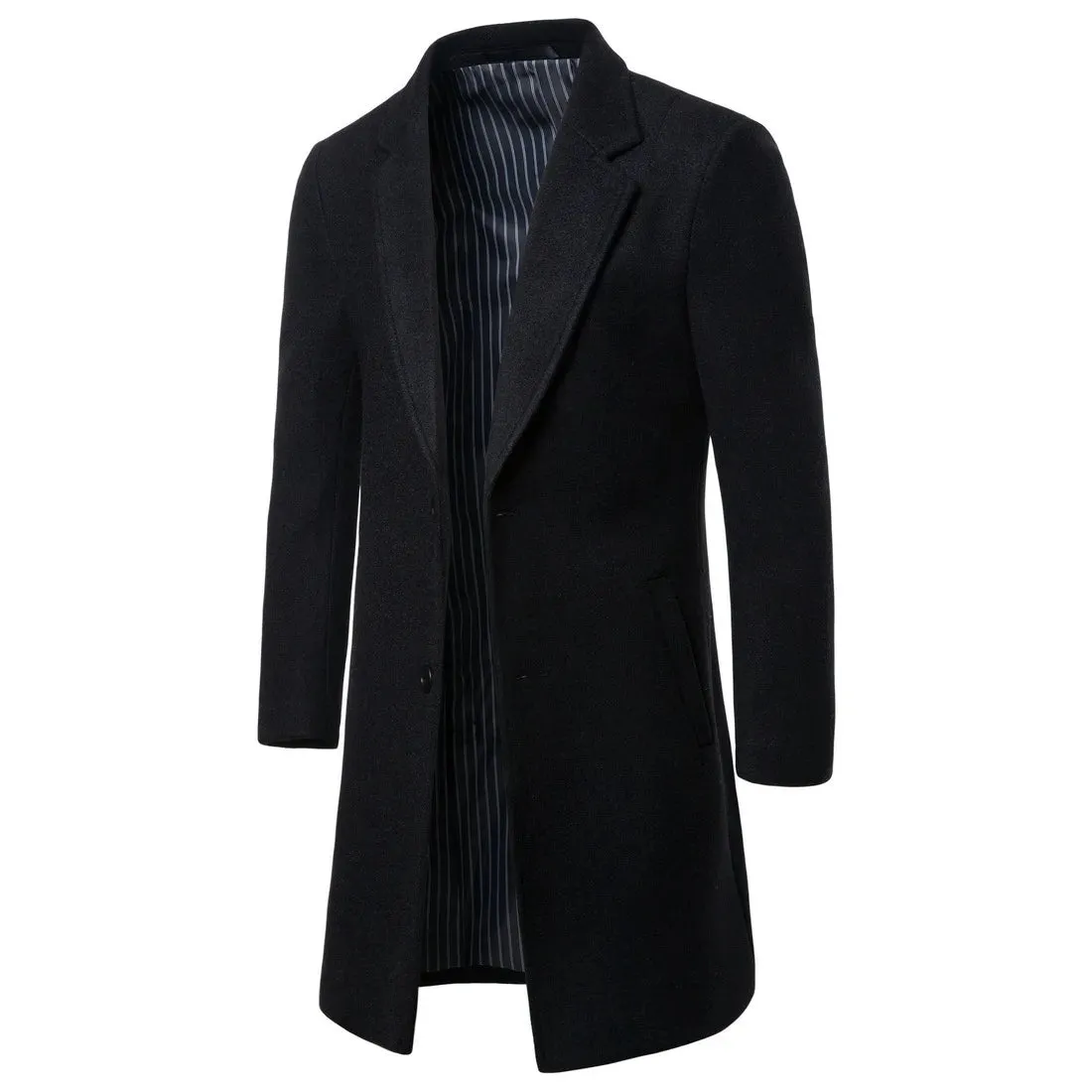 Aidase Men Suits England Style Overcoat Outerwear Suits Regular Fit Extra Long Jacket Blazer Wool Blend New Costume Homme