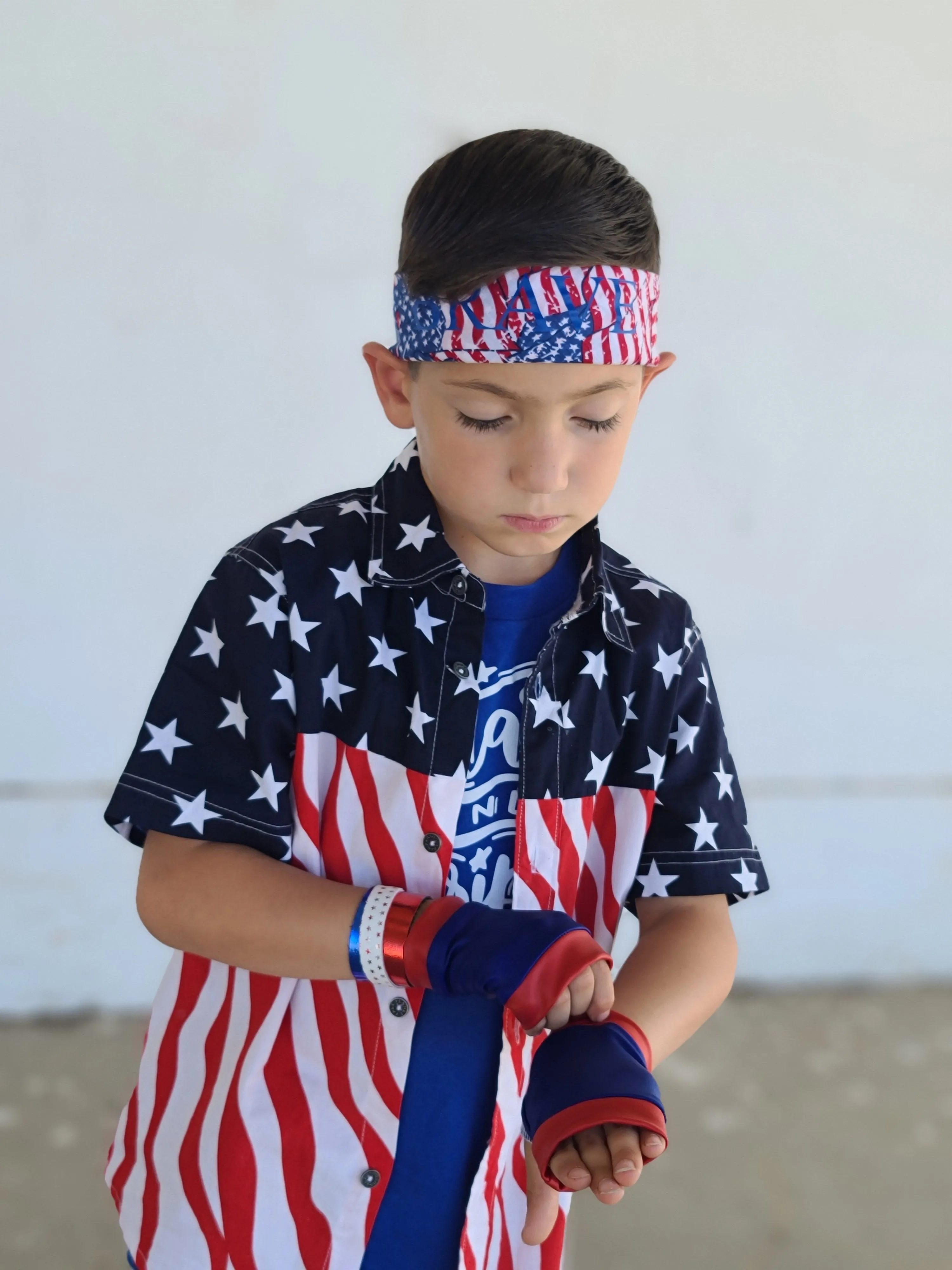 American Pride Fingerless Gloves for Kids and Adults