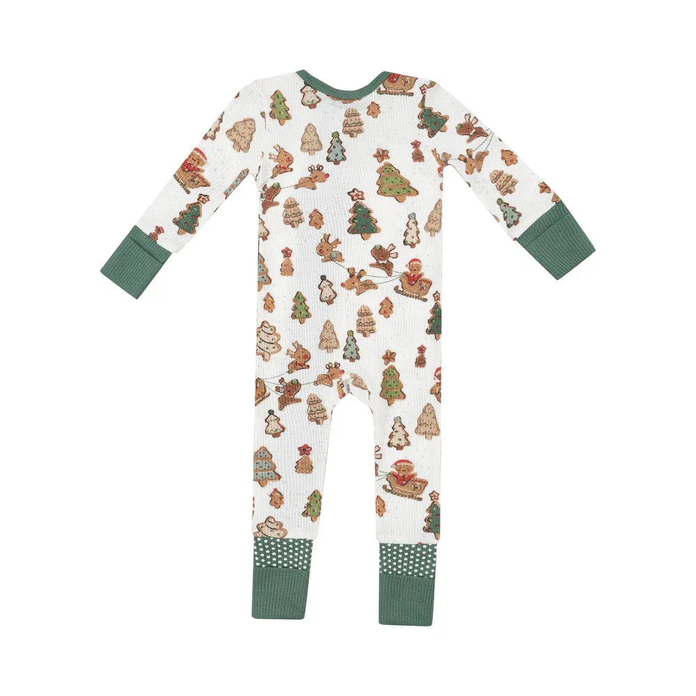 Angel Dear 2-Way Romper - Gingerbread Sleigh Ride