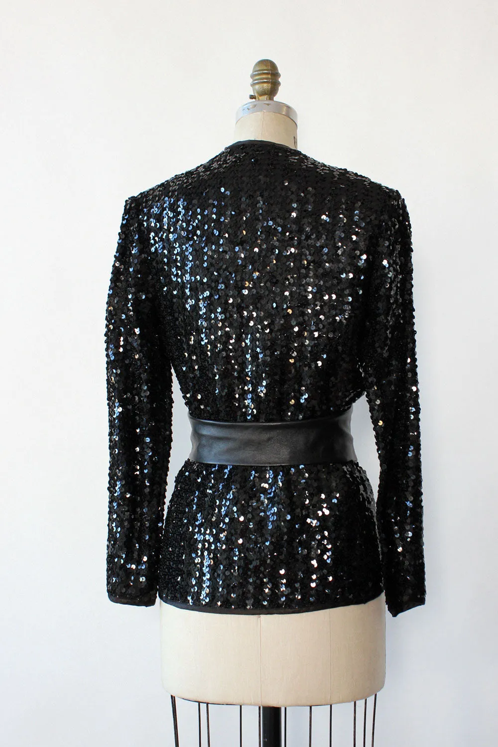 Ann Green Sequin Cardigan XS-M