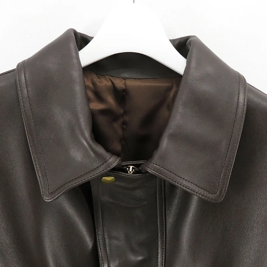 【A.PRESSE/アプレッセ】<br>Leather Coat <br>23AAP-01-04H