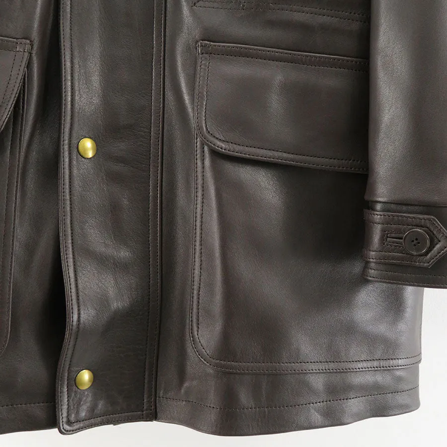 【A.PRESSE/アプレッセ】<br>Leather Coat <br>23AAP-01-04H