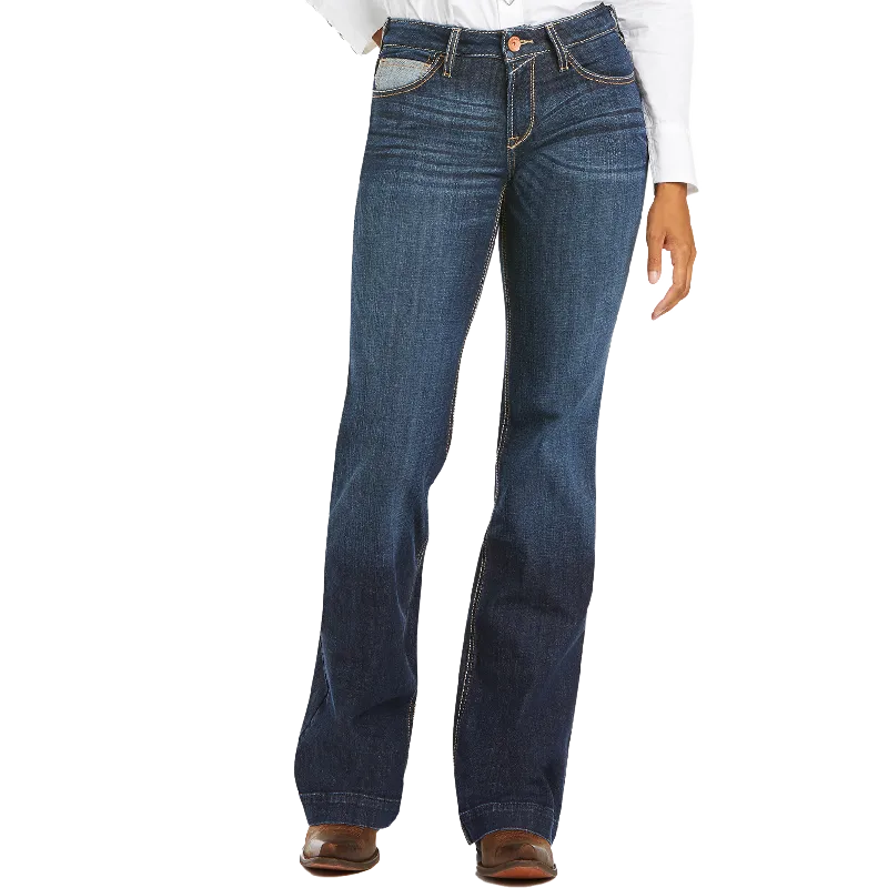 Ariat M&F Women's Trouser Rise Mia Wide Leg Jeans