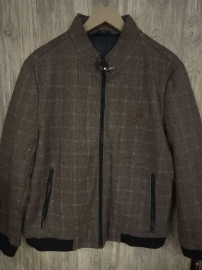 Beige Men Woolen Jacket