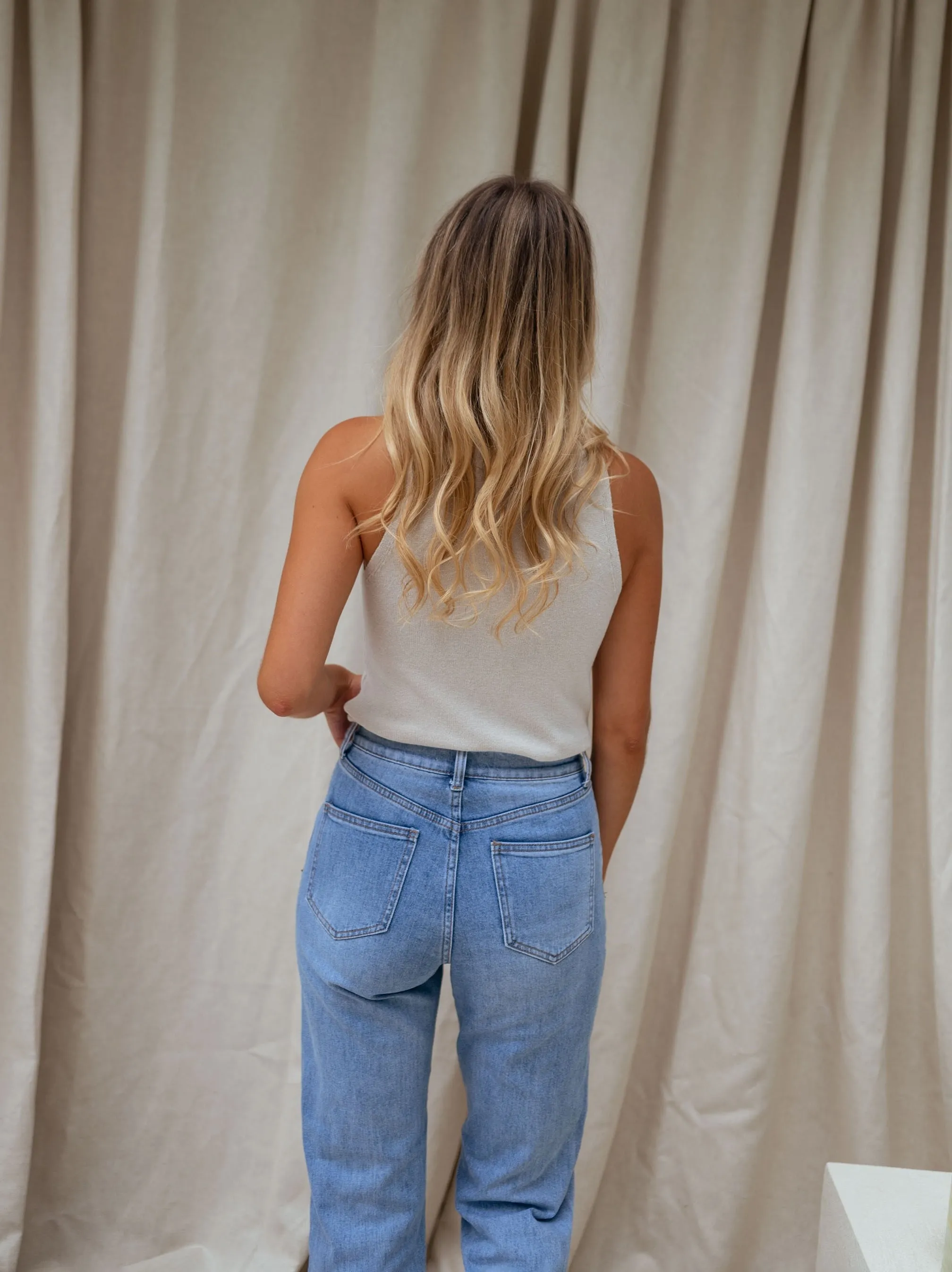 Beige Spencer Tank Top