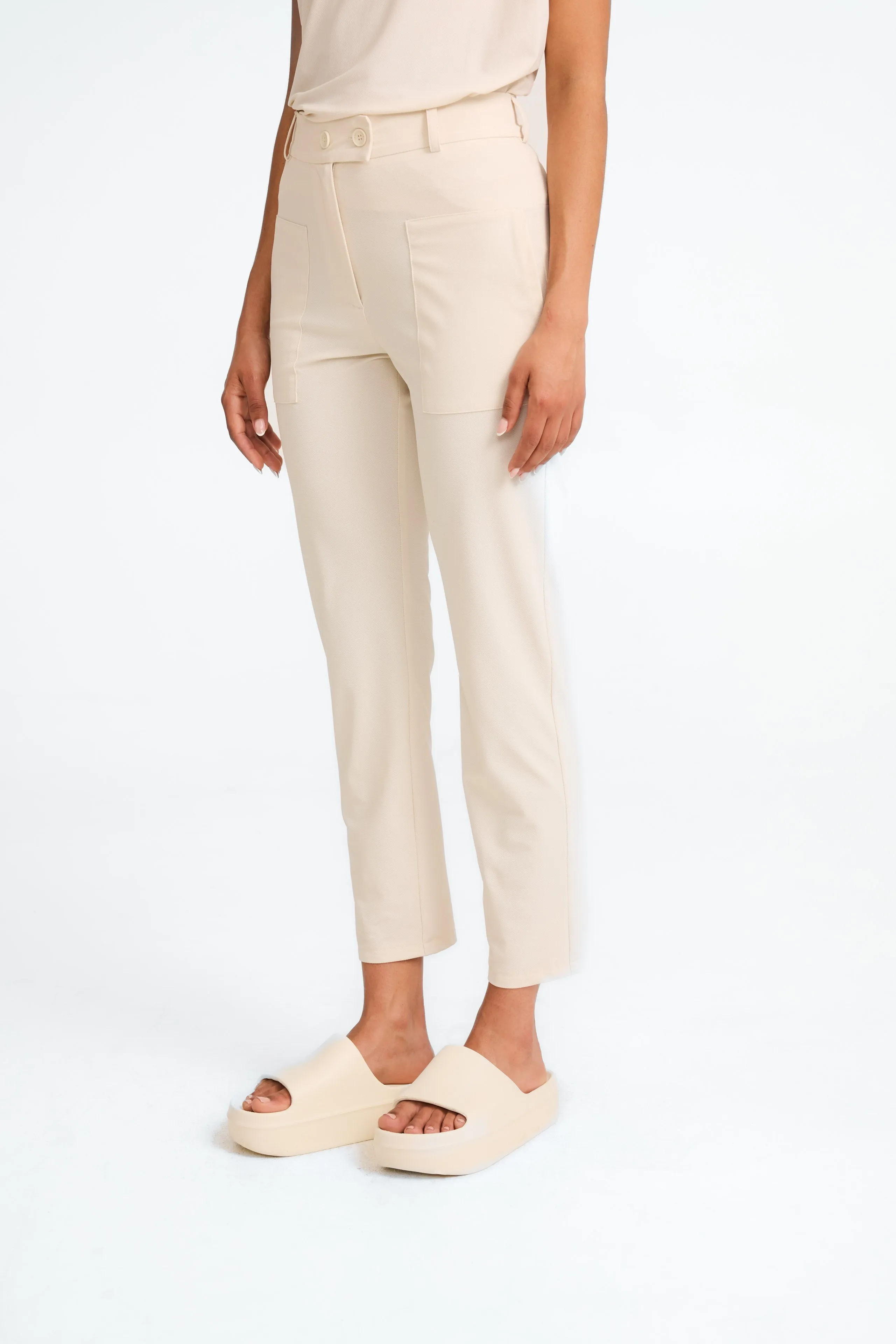 Ber strech technical jersey pants | Light Sand