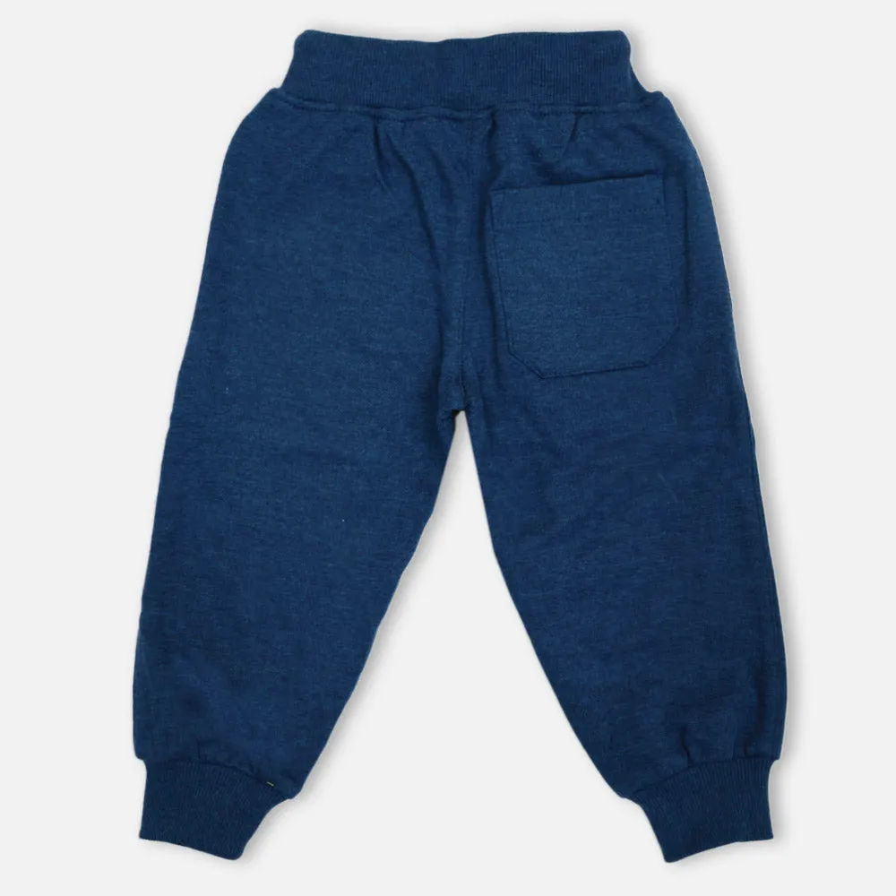 Black & Blue Regular Fit Joggers