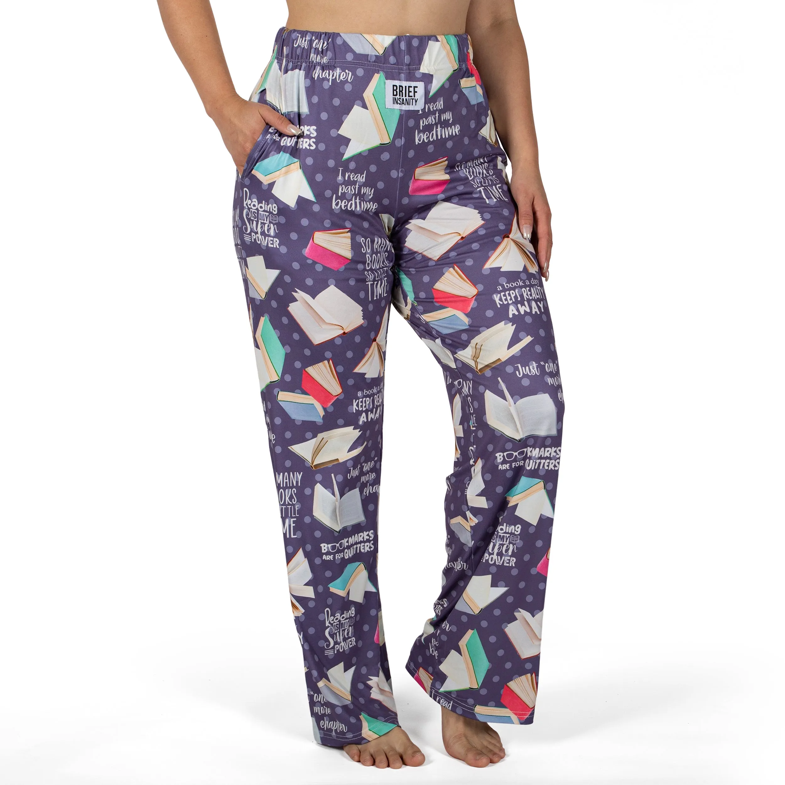 Book Pattern Lounge Pants