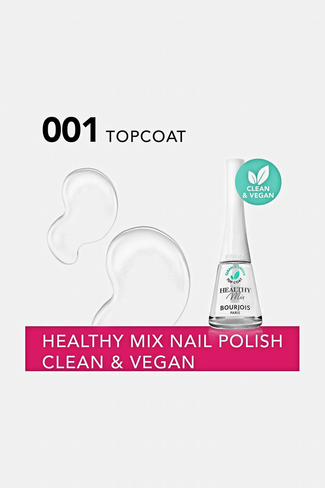 Bourjois Healthy Mix Clean Nail Polish Top Coat 001 - Blanc'hantement