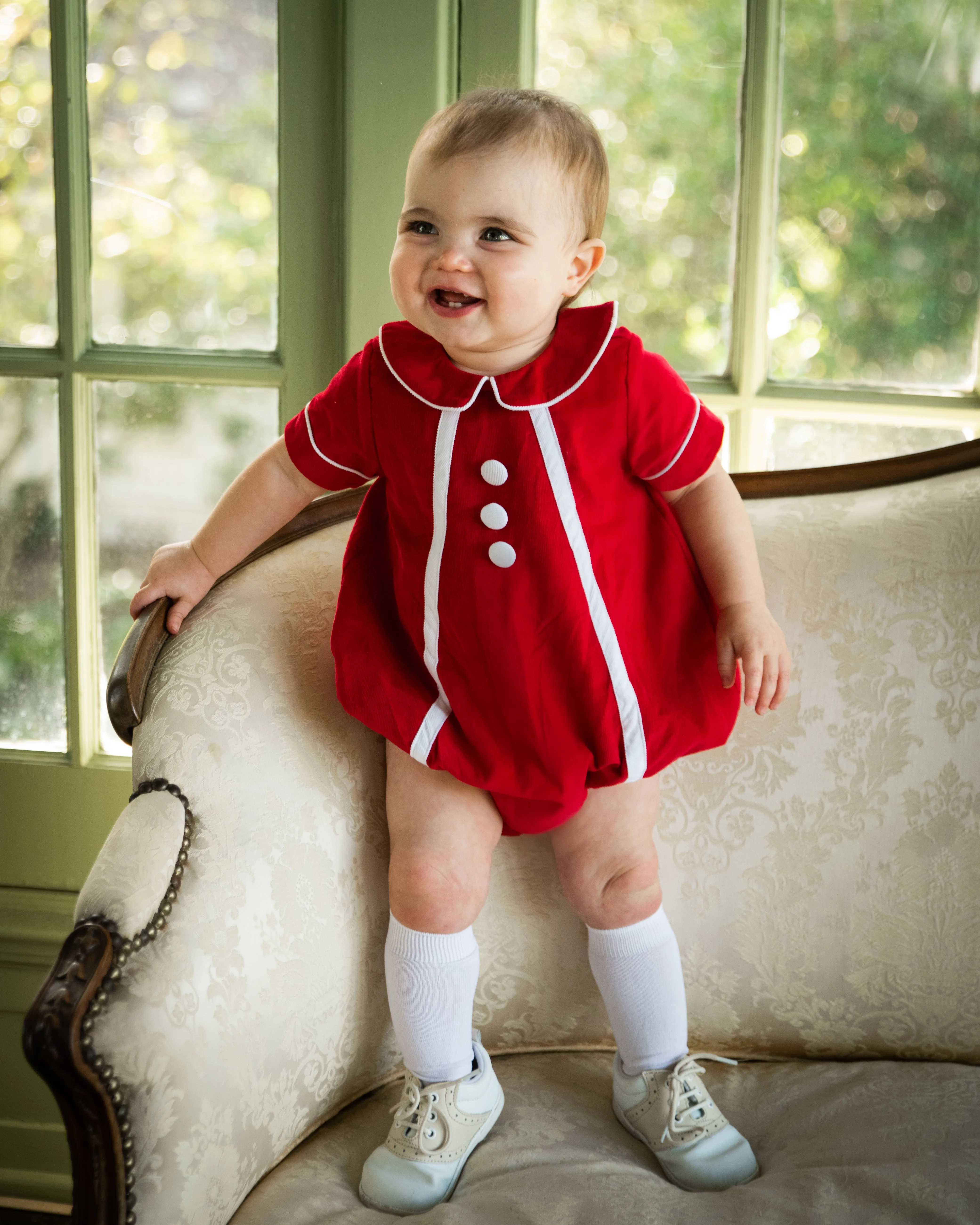 Boys Corduroy Romper - FINAL SALE