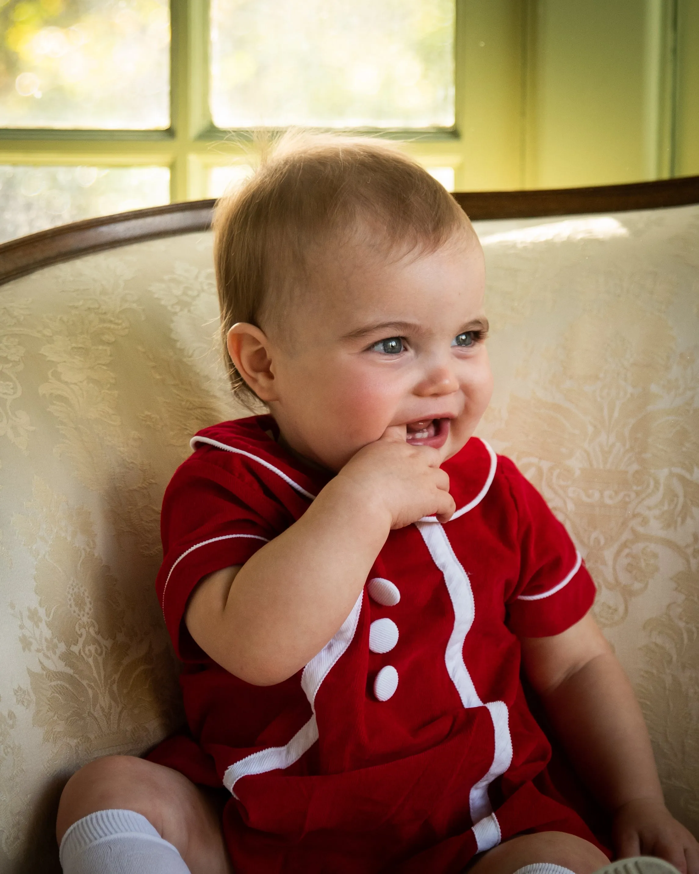 Boys Corduroy Romper - FINAL SALE