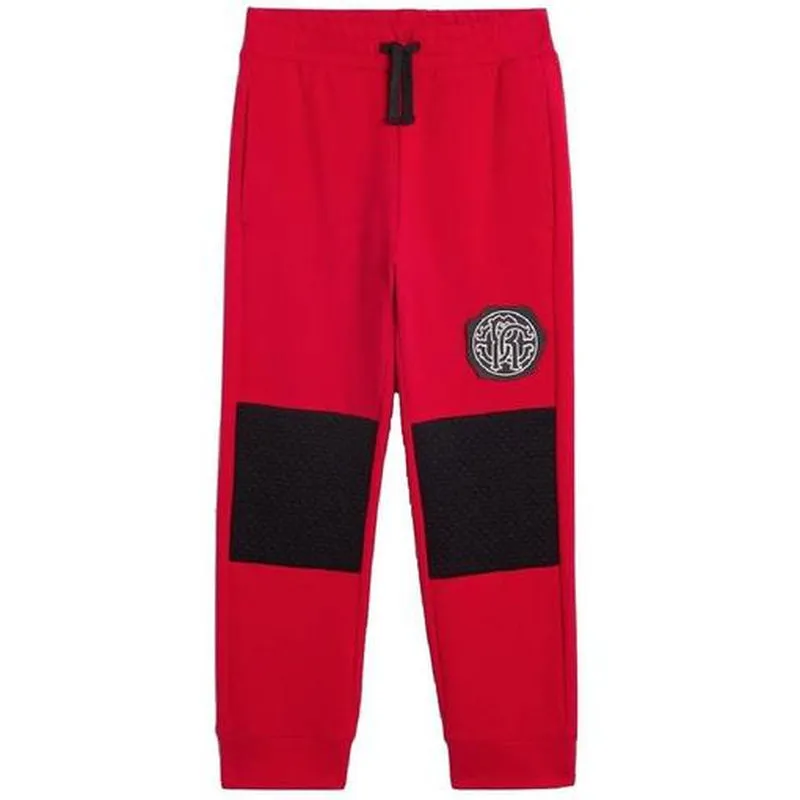 Boys Red Joggers