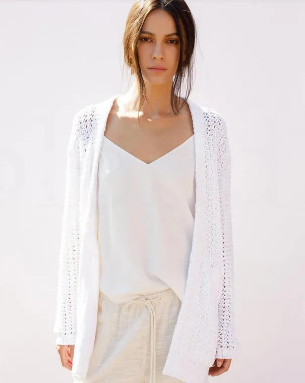 Brochu Walker - Gales Cardigan in Salt White