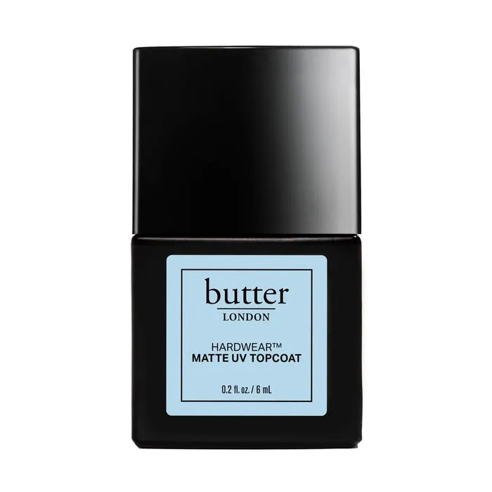 butter LONDON - Hardwear Matte UV Top Coat – Blackout Limited Edition