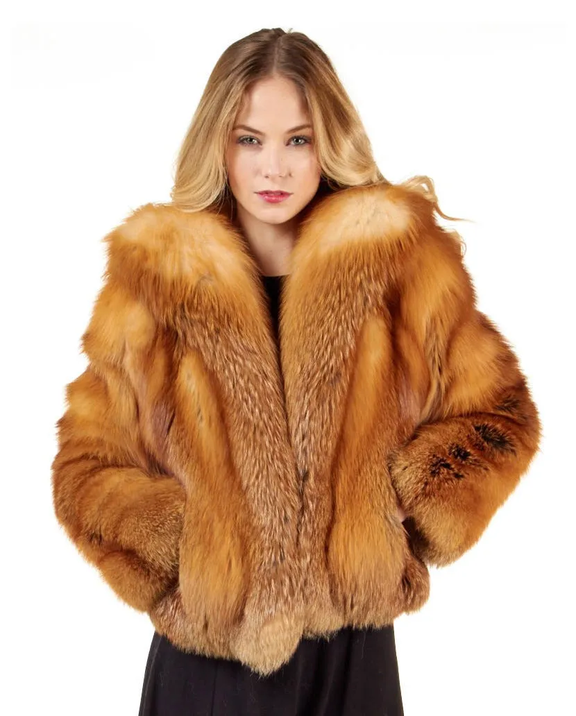 Canada Red Fox Fur Coat Jacket