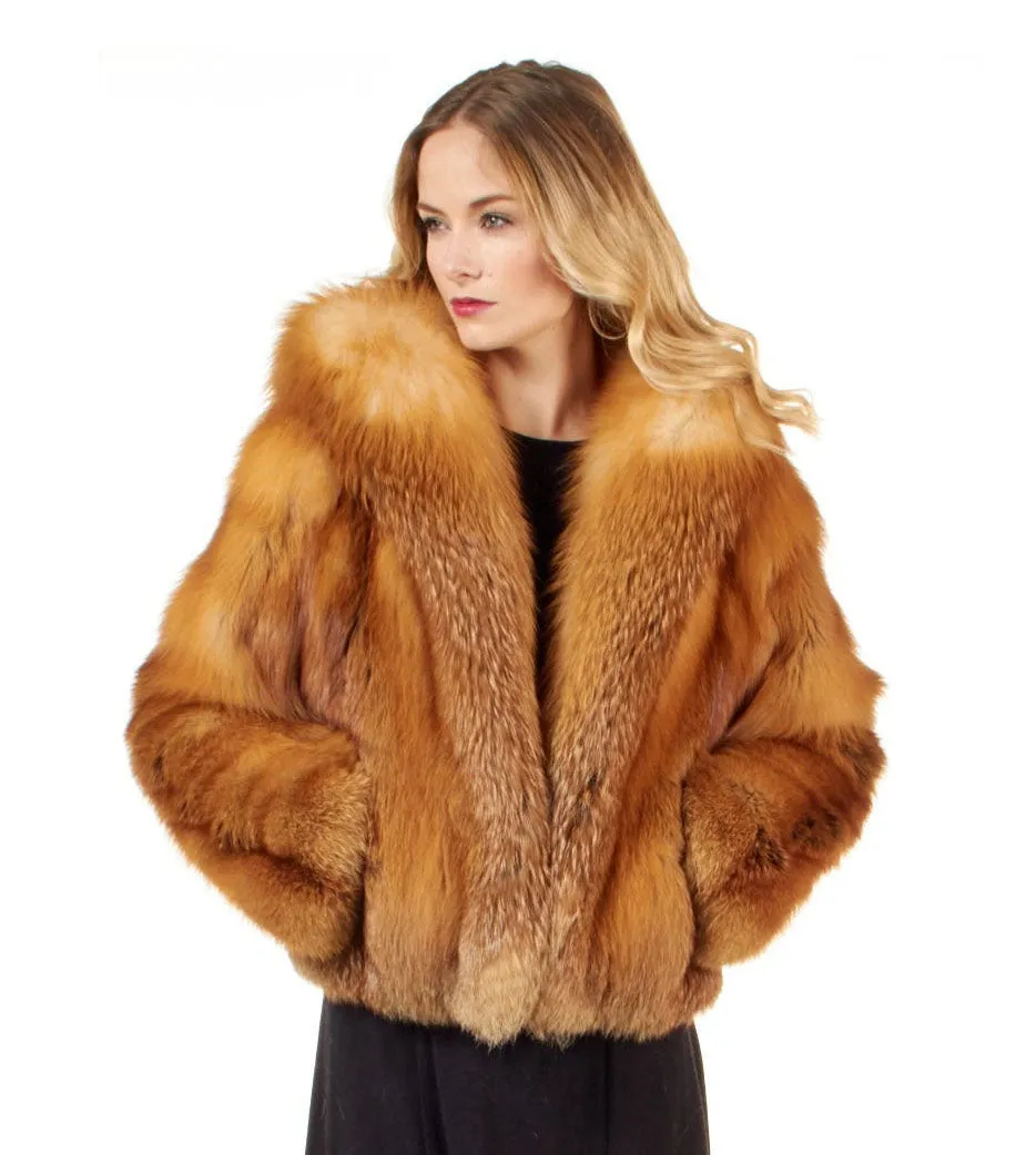 Canada Red Fox Fur Coat Jacket