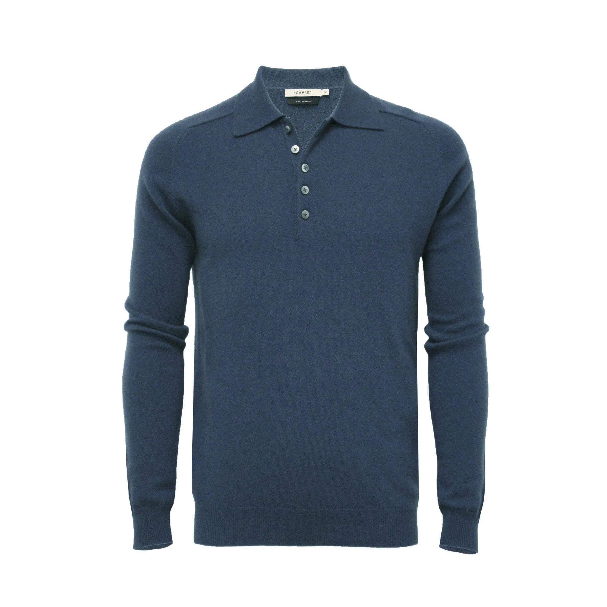 Cashmere Polo Neck Sweater Porter Navy