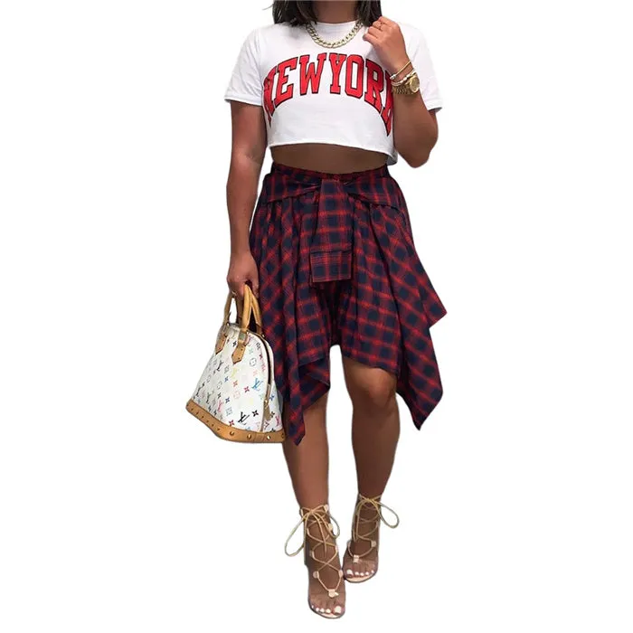 Chic Plaid Mini Skirt - Culture Heaven Special