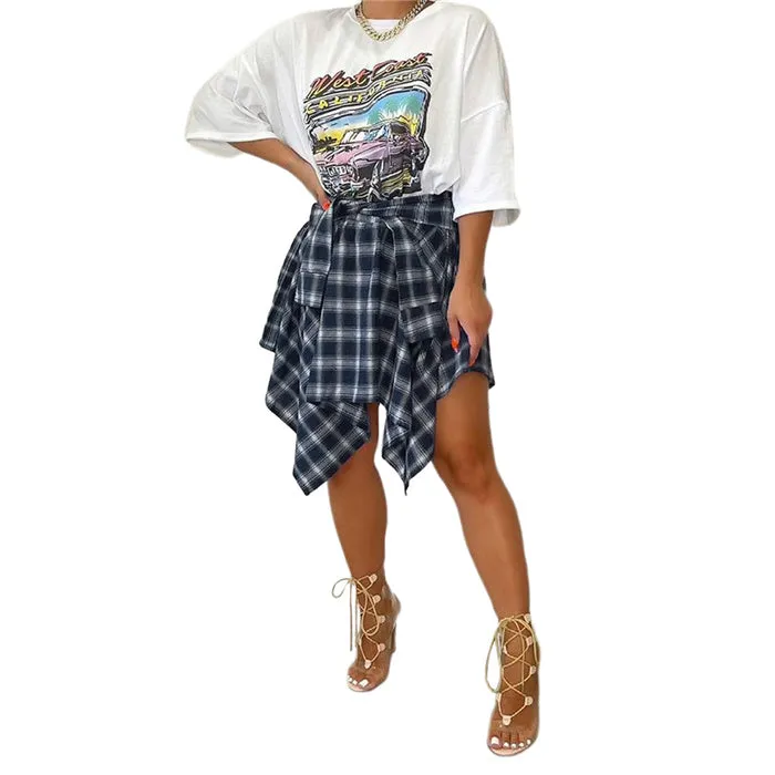 Chic Plaid Mini Skirt - Culture Heaven Special