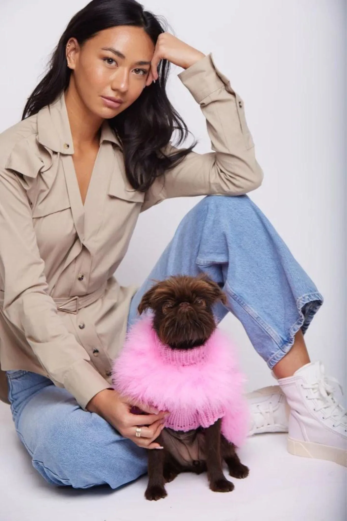 Christian Cowan x Maxbone: Dog Jumper - Pink