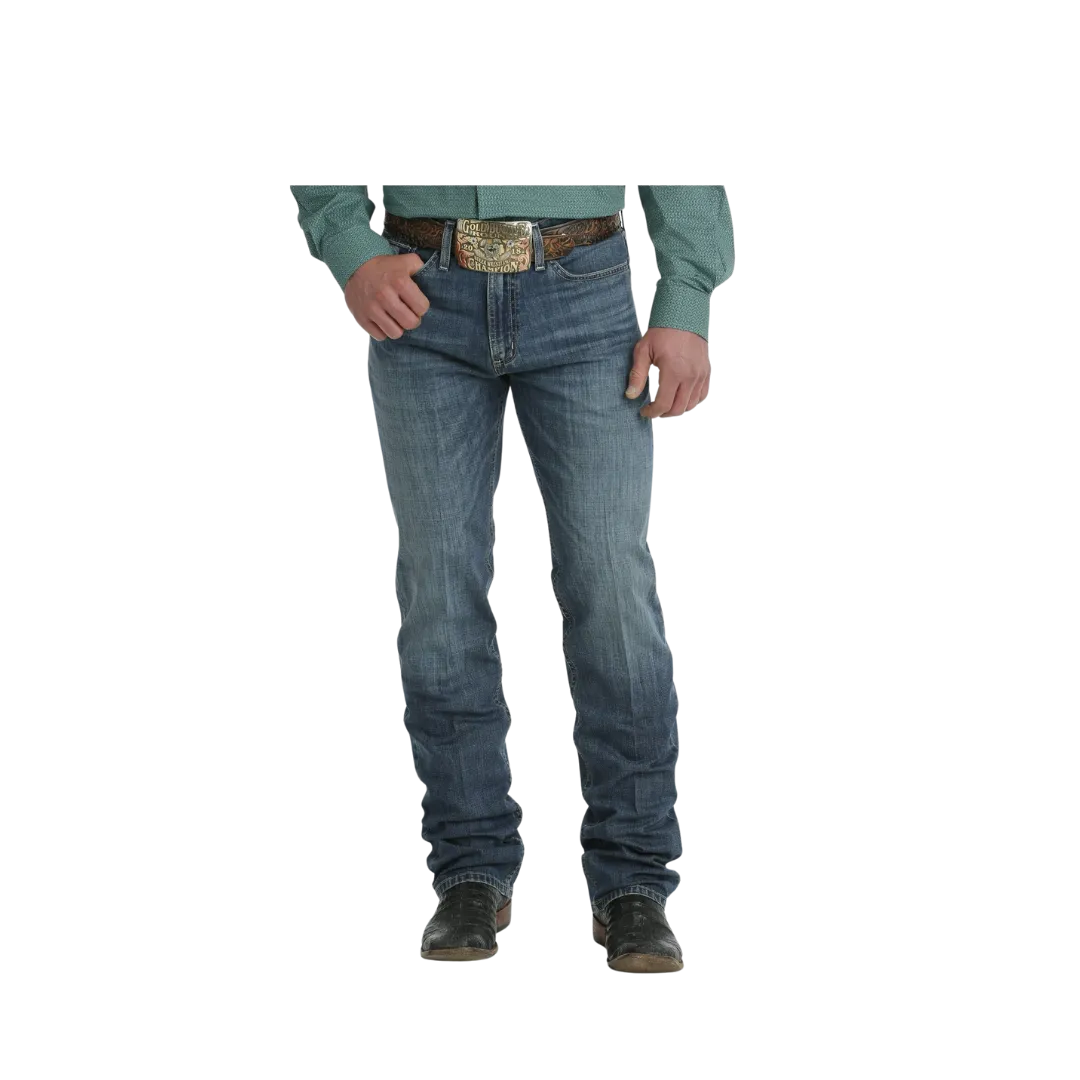 Cinch Men's Slim Fit Silver Label Medium Stonewash Jean