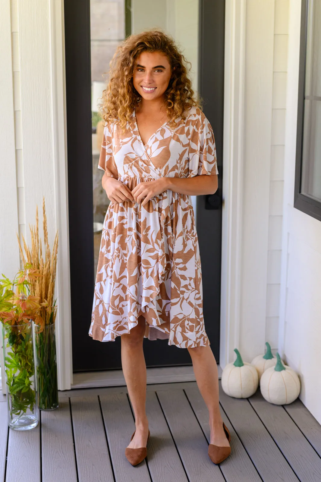 Conversation Starter Floral Faux Wrap Dress - Shopin LA