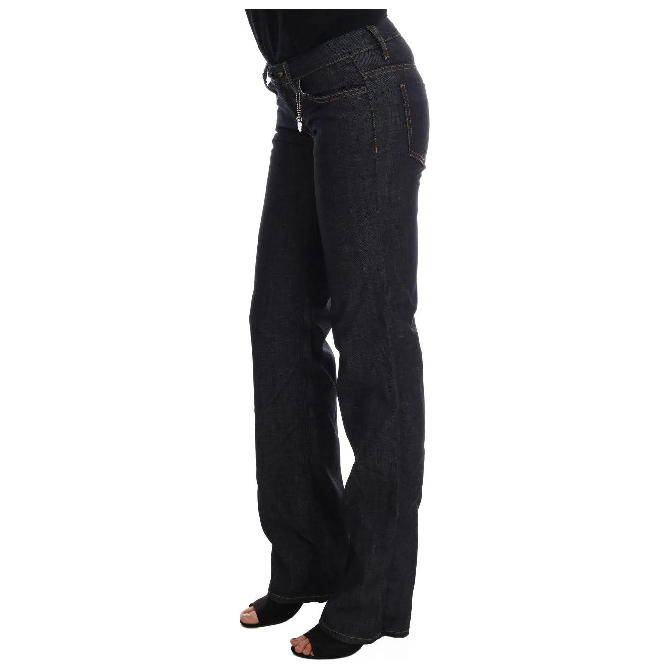 Costume National Chic Dark Blue Straight Fit Jeans