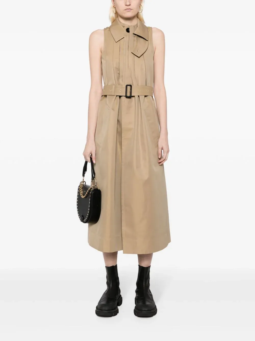 Cotton Gabardine Coat Dress