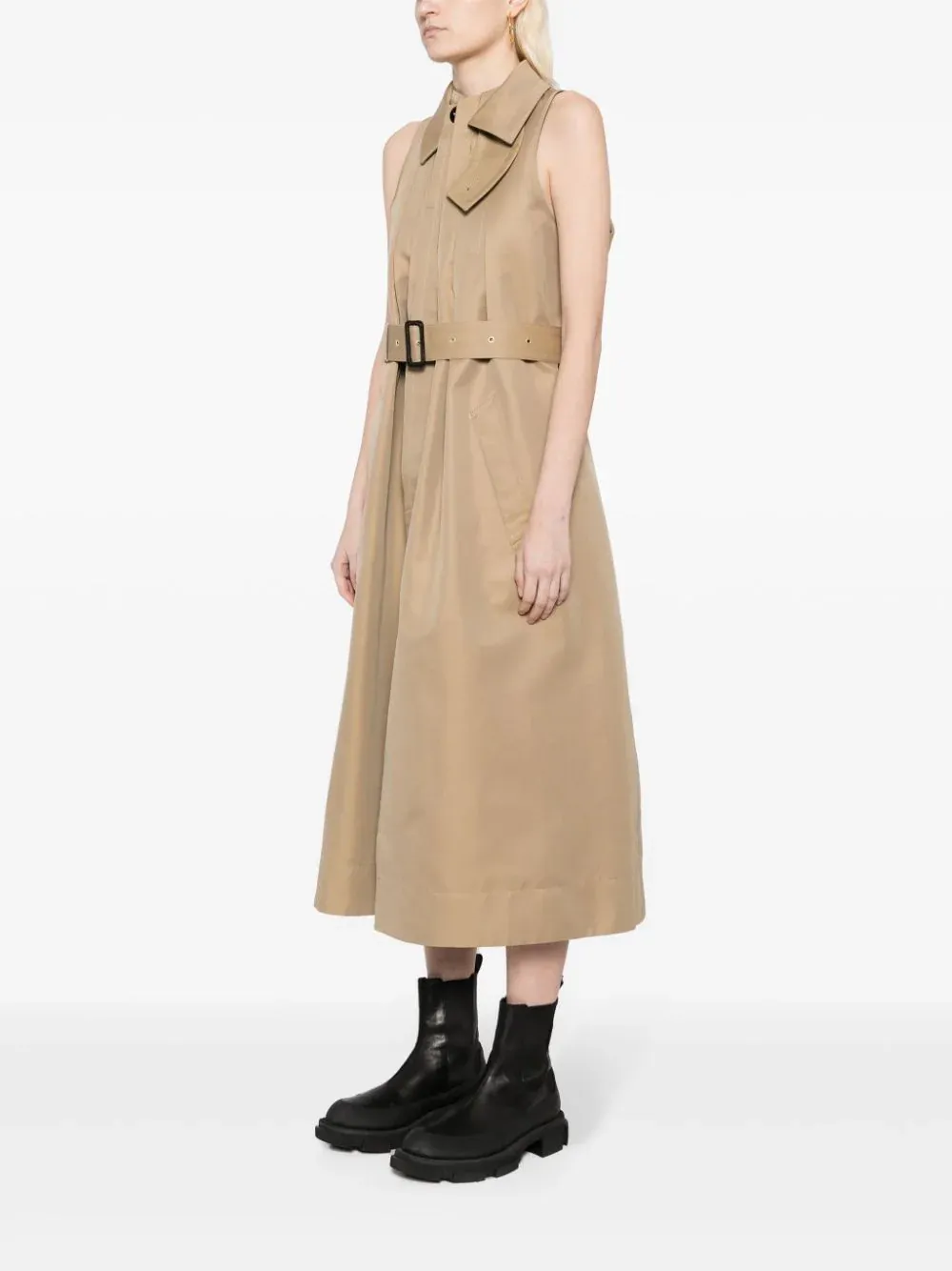 Cotton Gabardine Coat Dress