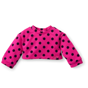 Courtney’s™ Cropped Pink Polka-Dot Top for 18-inch Dolls