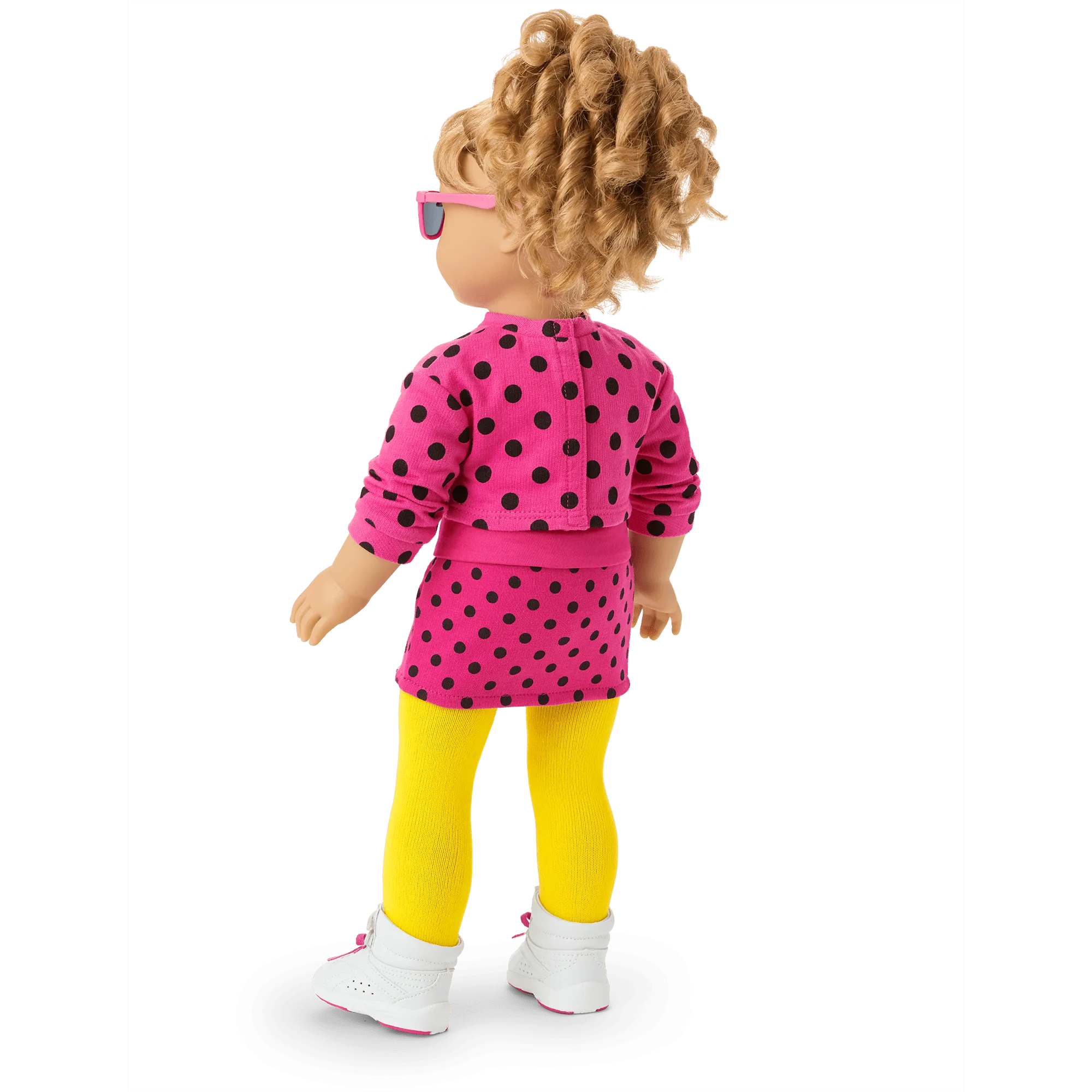 Courtney’s™ Cropped Pink Polka-Dot Top for 18-inch Dolls