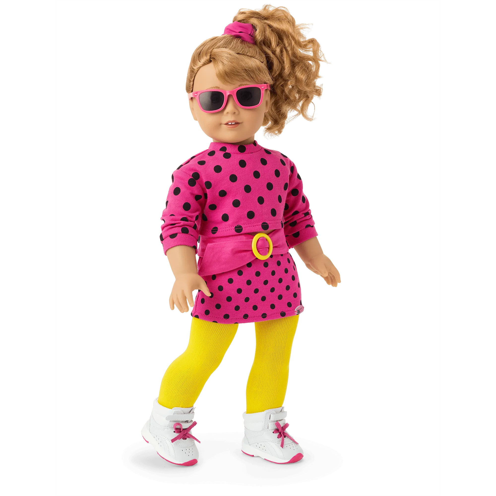 Courtney’s™ Cropped Pink Polka-Dot Top for 18-inch Dolls