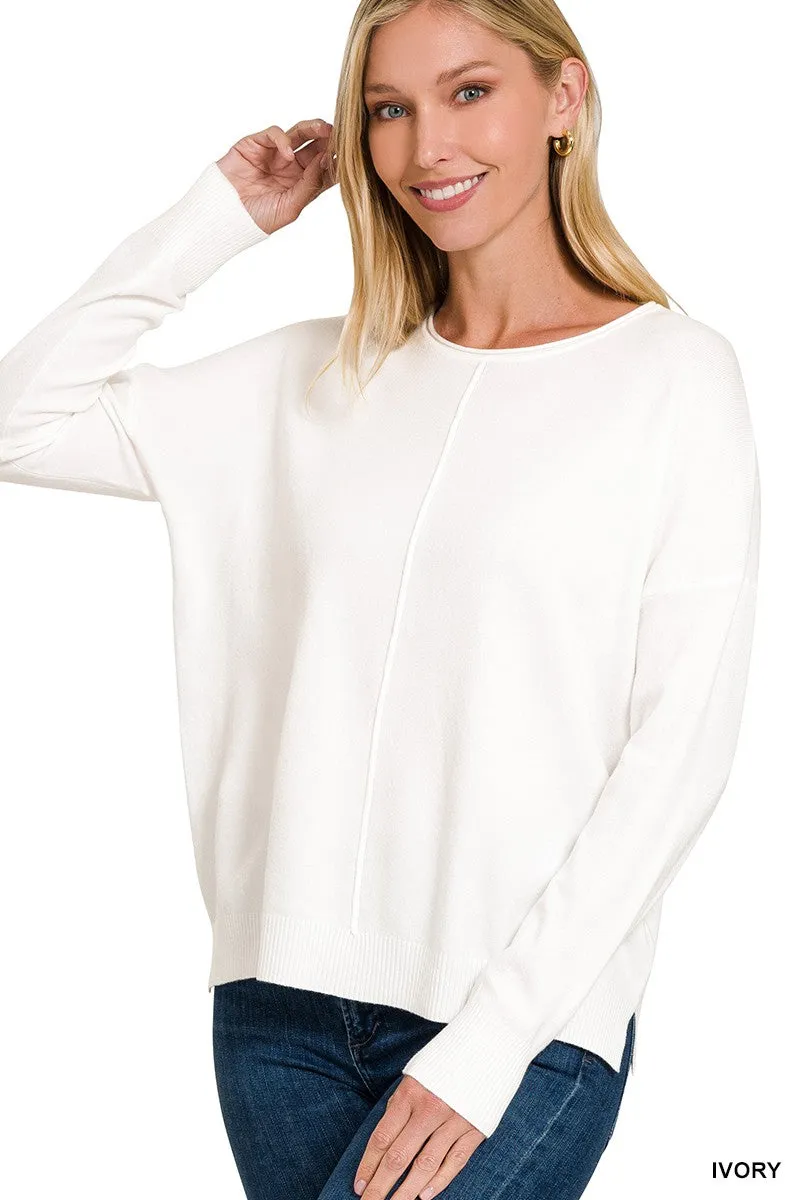 Crew Neck Knit Top // 3 colors