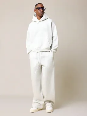 Cropped Essential Overhead Hoodie And Loose Fit Baggy Sweatpants 2 Piece Set