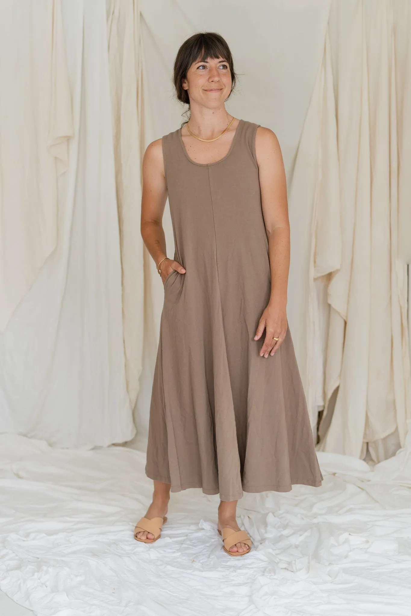 Cruise Midi Dress - Dark Umber